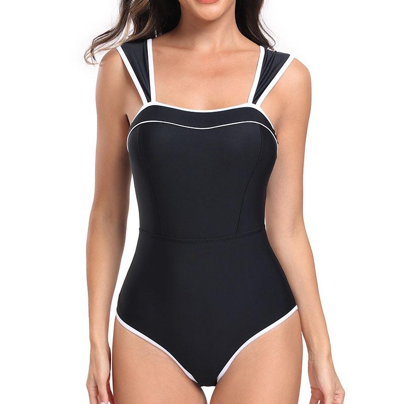 

Цельный купальник, сексуальный однотонный купальник, женский купальный костюм, пляжное бикини с открытой спиной S чёрный