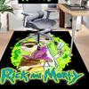 Rick Morty Adventure Carpet For Playroom Bedroom Living Room Sofa Home Decorkids Game Area Rug Nonslip Floor Mat