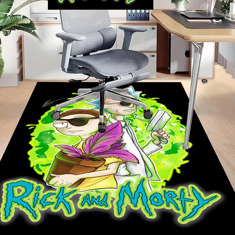 Rick Morty Adventure Carpet For Playroom Bedroom Living Room Sofa Home Decorkids Game Area Rug Nonslip Floor Mat