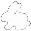 Cortador de galletas de conejo de acero 6,5 cm