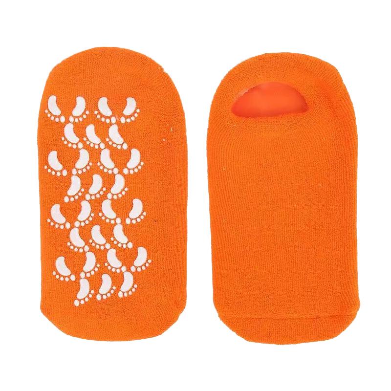 1Pair Multi Colored Essential Oil Moisturizing Socks Gloves For Dry Cracked Feet Nourishing Skin Lubricating Foot Care Massage