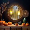 3D Middle Finger Cute Ghost Night Light Halloween Resin Ghost Figurines Funny Cute For Home Prank Gifts 2025 Halloween Ornament