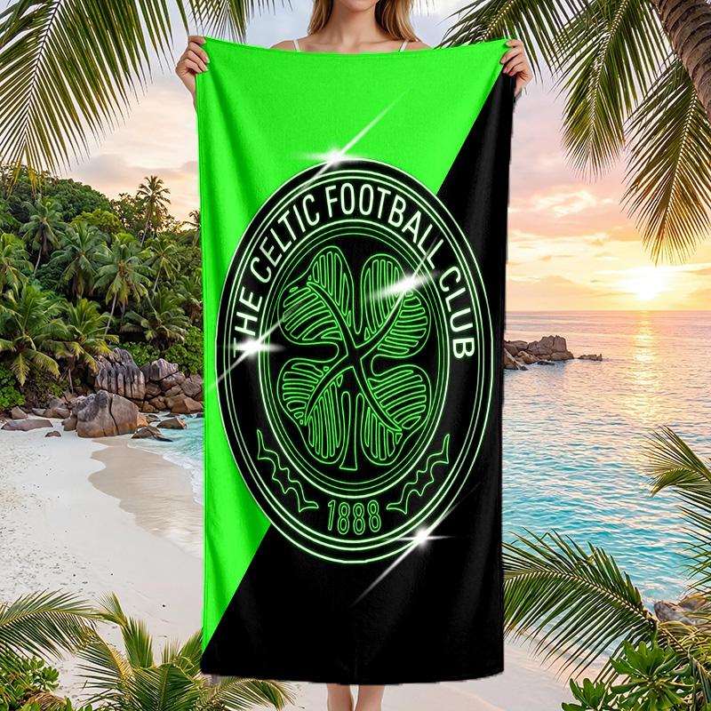 Asciugamano da Spiaggia Celtic FC Asciugatura Rapida Microfibra Assorbente Portatile da Viaggio Asciugamano da Nuoto