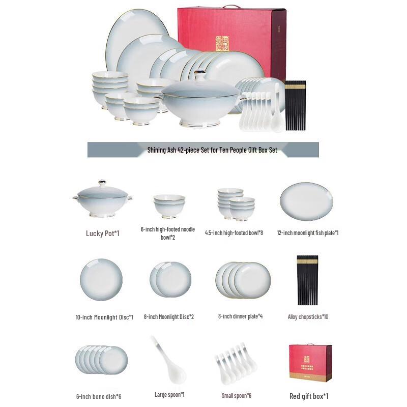 Lin Pan Bone China Dinnerware Set