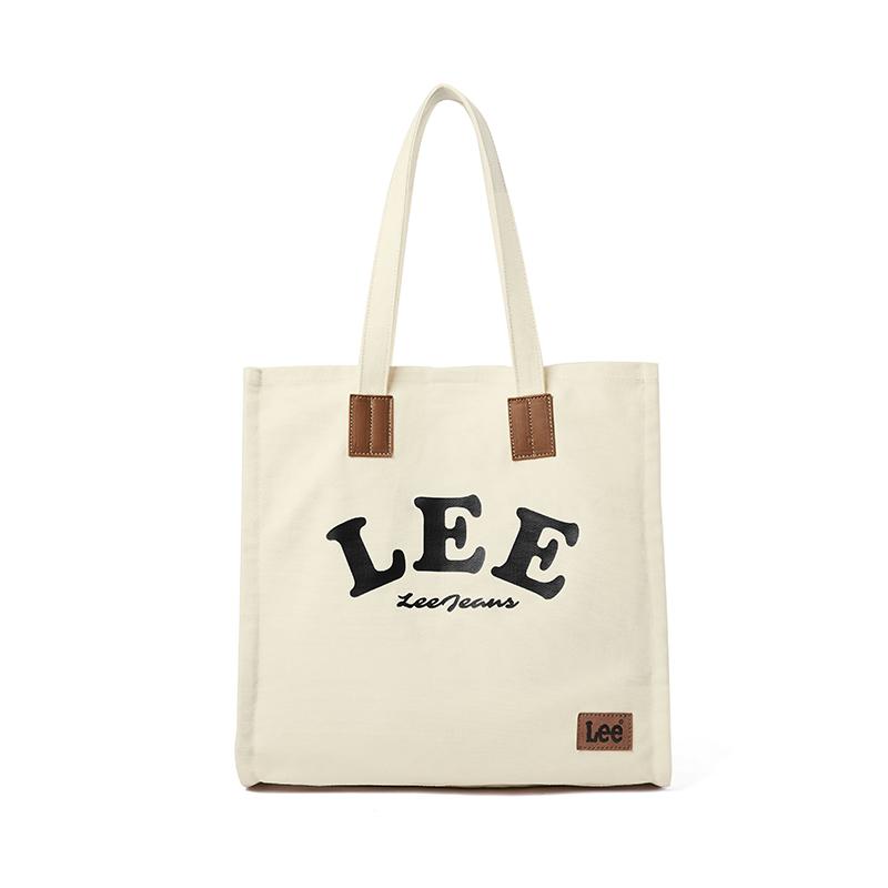 

New Lee Canvas Tote Bag, Shopping Bag, Shoulder Bag, Portable Canvas Bag, Shoulder Bag Unisex Khaki LE230073M 35.1*13.0*36.1CM
