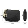 2025 Genuine Leather Zip Coin Purse for Women Apanese & Korean Style Mini Wallet with Keychain Large Capacity 3 Card Slots Ultra Thin & Lightweight