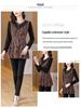 Fleece-Lined Slimming Plus Size Mid-Length Top - Autumn/Winter 2024 Korean Style