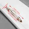 NAIERDI White Ceramic European Cabinet Handles Aluminum Alloy Door Kitchen Knobs Cabinet Pulls Drawer Knobs Wardrobe handle