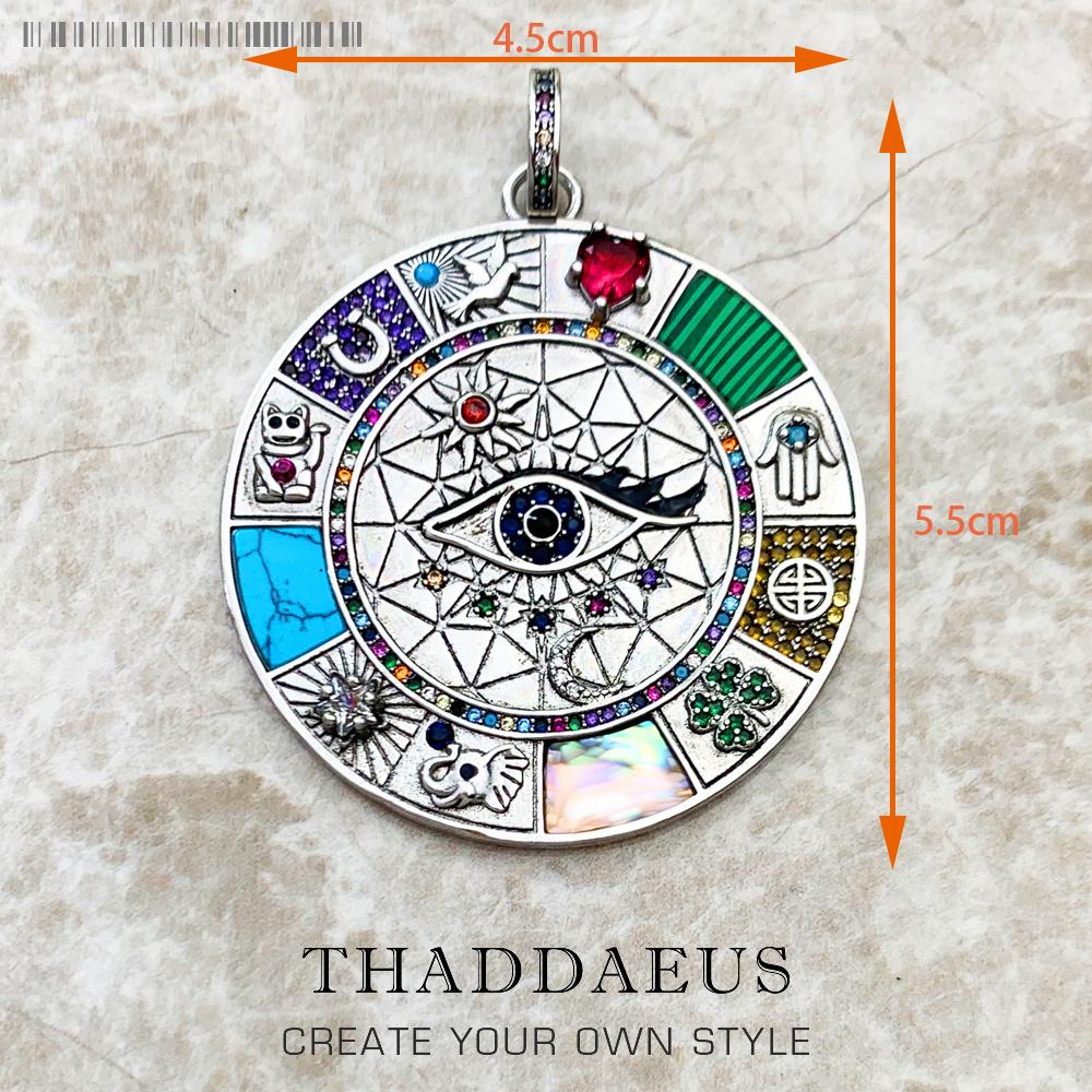 Amulet Magical Lucky Symbol Tree Flower Karma Whell Sun Bird Butterfly Pendants Jewelry 925 Silver Gift For Women Men