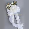  Set of 4 Elegant Flower Bowknots Charm for Wedding Car Glasses and Door Handle