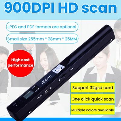iScan01 Mobile Portable Handheld Documents Scanner with LED Display A4 Contact Image Sensor Scanners