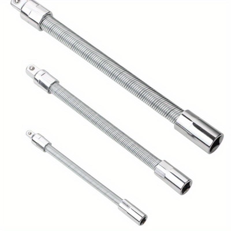 3Pcs/set Sleeve Extension Rod, Elastic Connecting Rod, Universal Connecting Rod, Bendable Soft Shaft, Force Rod, Bending Rod, Flying Connecting Rod