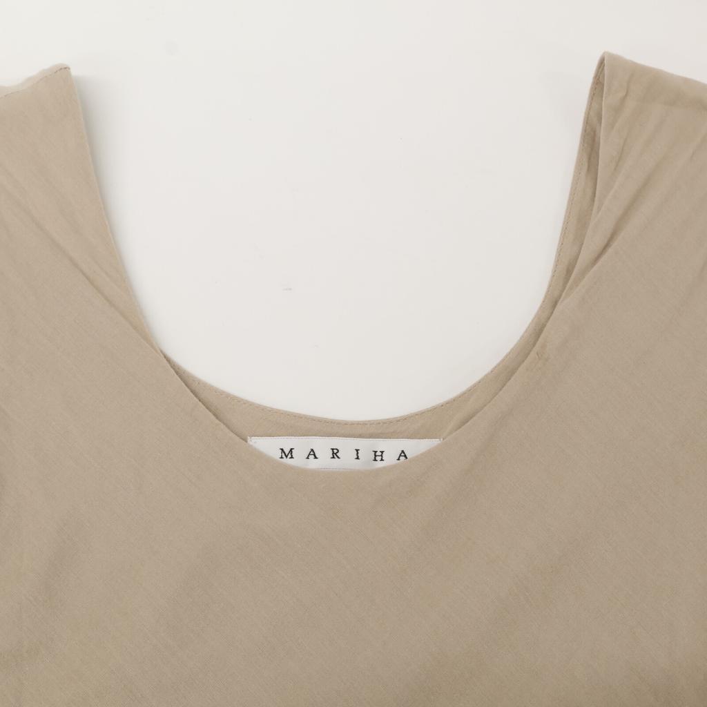 MARIHA Beige Cotton Sleeveless Maxi Dress Dress 36 beigeUsed