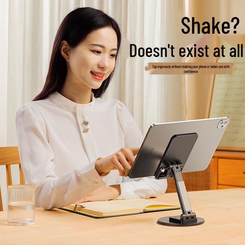 Alloy 360° Rotating Metal Phone Stand: Universal Desktop Holder