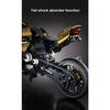 New Black Gold Motorcycle Building Blocks Assembly Cool Collection Display Model Car Kit Boy Children Toy Birthday Gift 1200+pcs