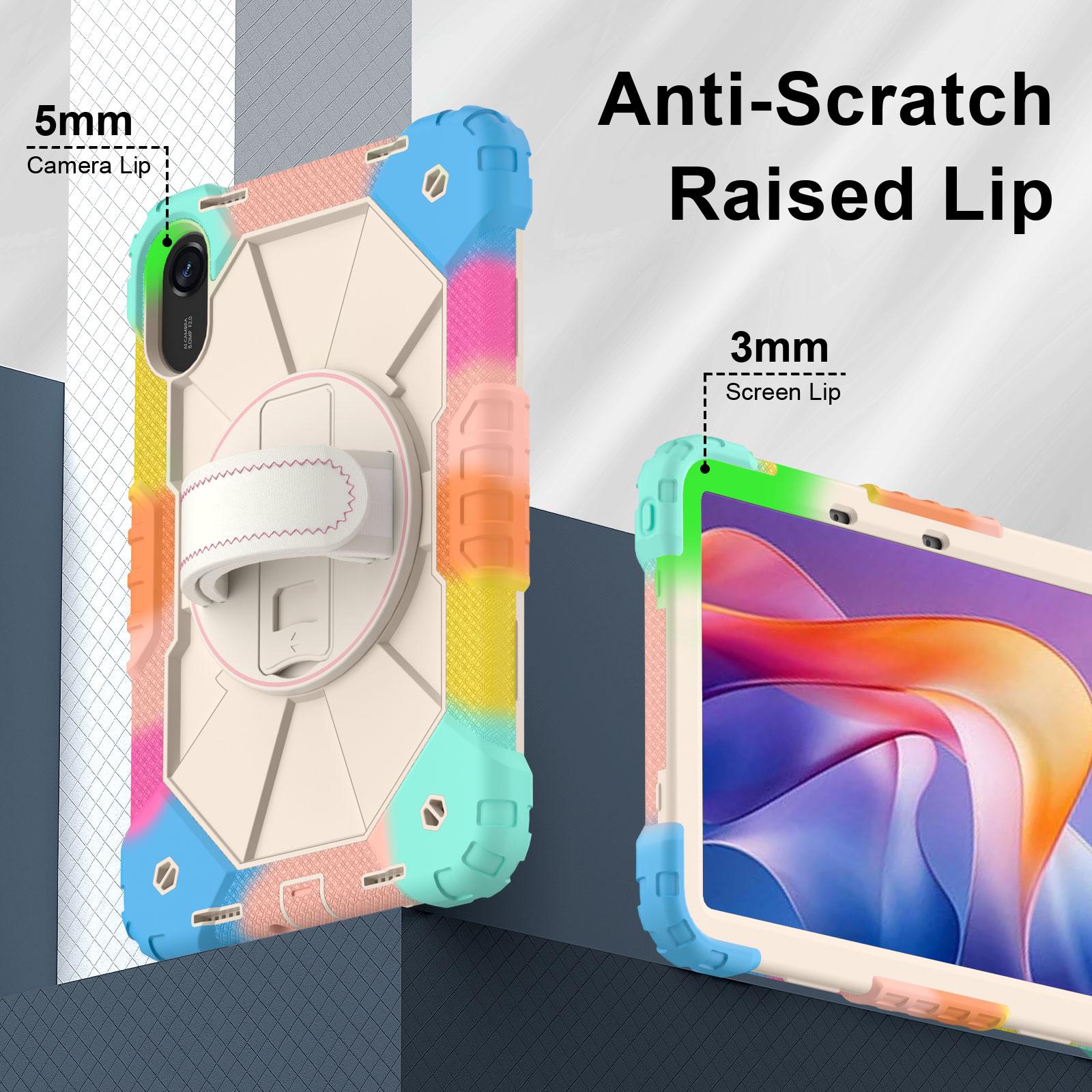Heavy Duty Armor Case For XiaoMi Redmi Pad 2 11inch 2025 Kickstand 360 Rotating Shockproof Tablet Cover With Belt