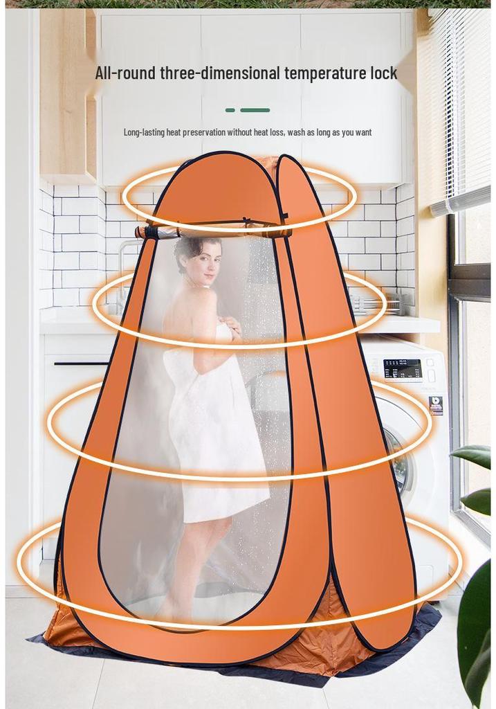 Thickened Outdoor Shower & Changing Tent: Quick-Open, Warm, Portable
