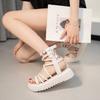 Korean Roman sandals women's 2025 summer new platform explosion + shoes ins wind wear fashion beach sandals