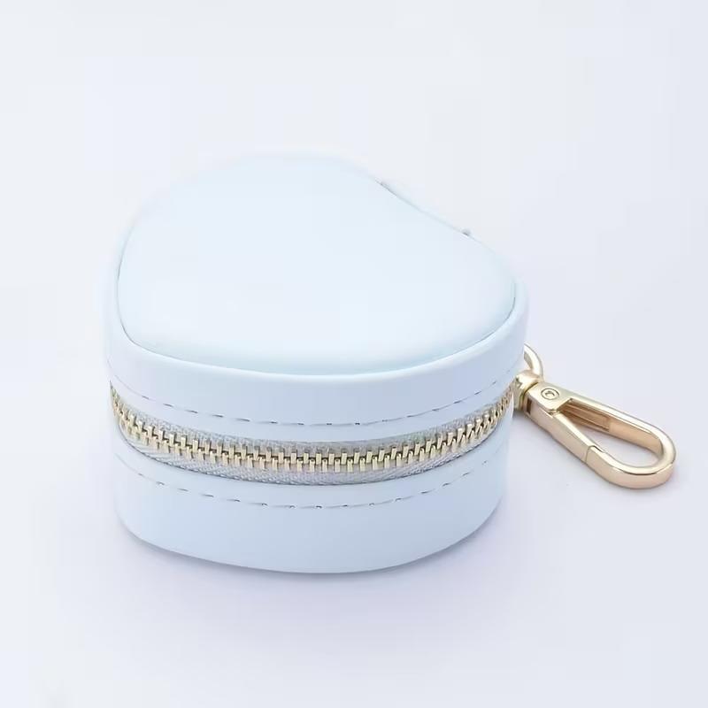 Mini šperkovnice Klíčenka Displej na šperky Organizér na náušnice Přenosná krabička na prsteny Srdcovitý Minimalistická Cestovní taška Přívěsek