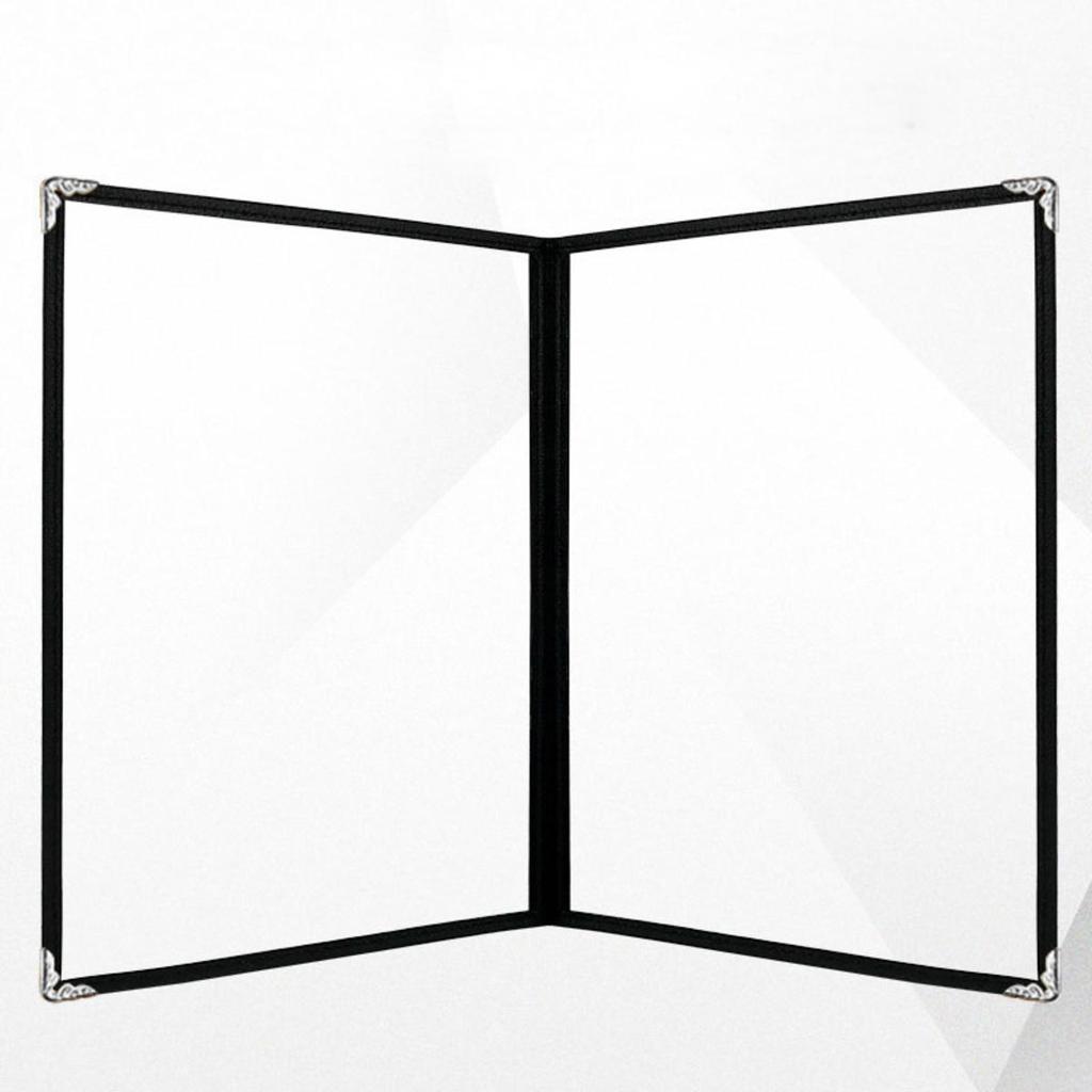 Složka na menu Dvojité panely Průhledné Kapsy na formát Letter Kovové rohy Obaly na menu pro Hotel Restauraci Bar Kavárnu