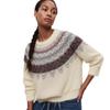 Fair Island Christmas Wind Knitted Sweater Jacquard Pattern Soft Waxy Plush Atmosphere Sweater Women's Loose Type