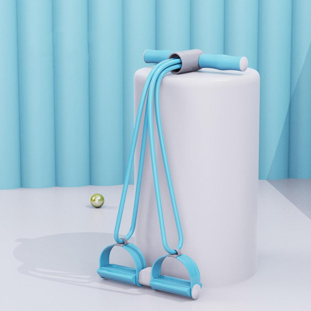 Pedal Puller Stretch Bands 4 Tube Tension Rope Workout Equipment Sit Up For Stretching Training Slimming Gym Abdomen Women Leg