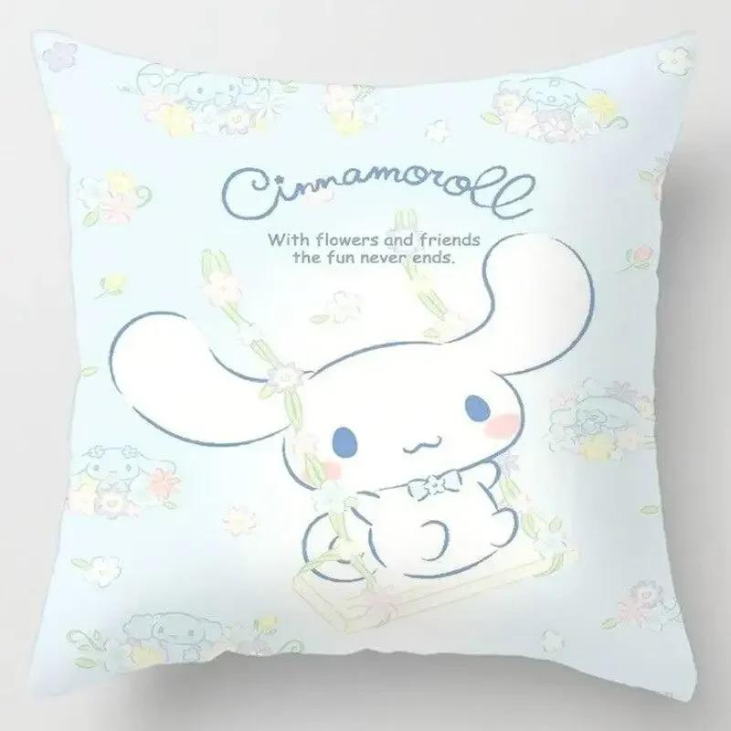 Japanese Style Cartoon Lumbar Pillow Cover Kawaii Sofa Cushion Home Decor