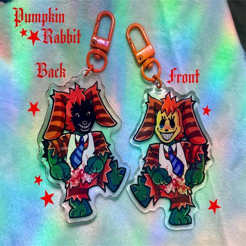 Pumpkin Rabbit & Witch Sheep 3.0in Charms | Walten Files Keychains
