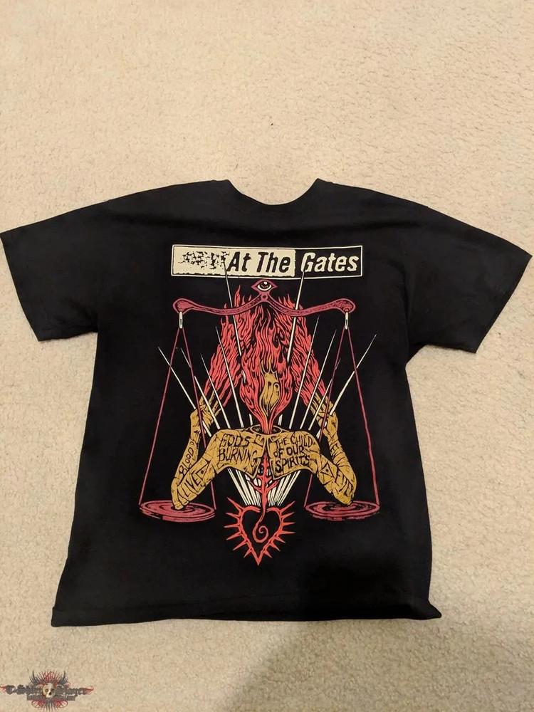 Винтажная футболка с логотипом группы At The Gates Классическая унисекс SN103 Унисекс футболка XXL