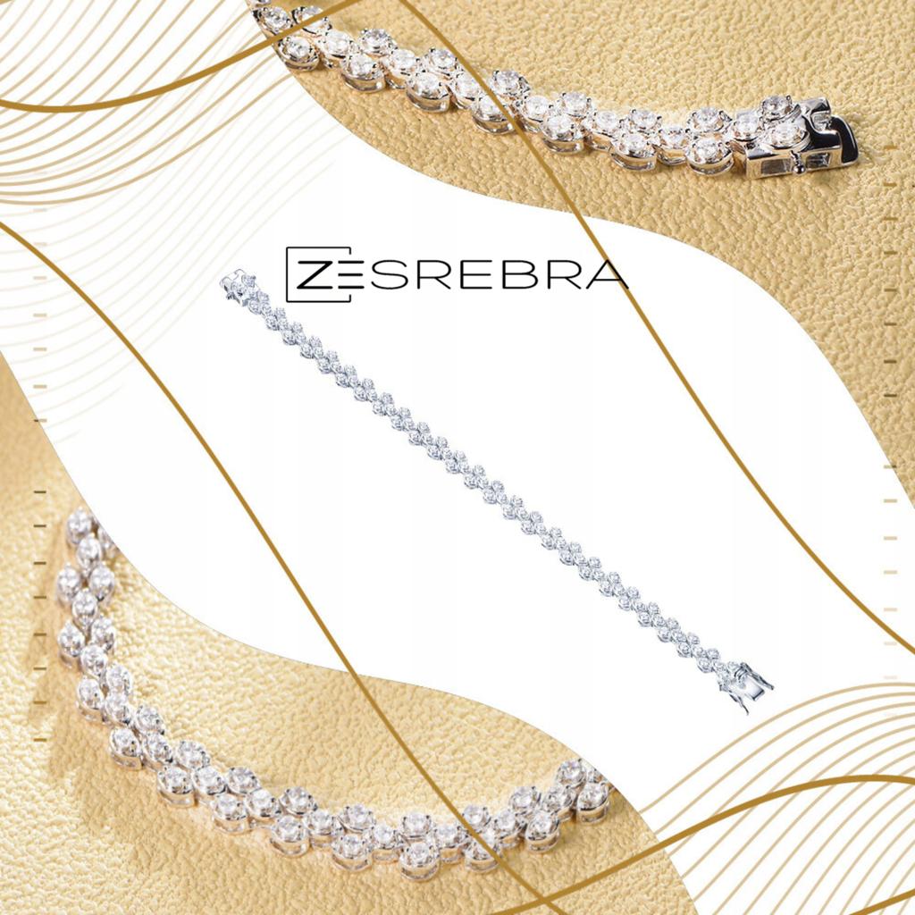 Elegant Evening Bracelet With Zircons