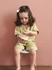 Korean Style Kids' Cotton Family Matching Pajama Set - Short Sleeve Girls & Boys Edition