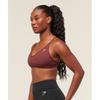 Gymshark Back Gains Sports Bra Burgundy Brown B8a5u Rbqv