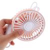 Portable Car Vent Fan for Cooling USB Powered 3 Speed Pink Design