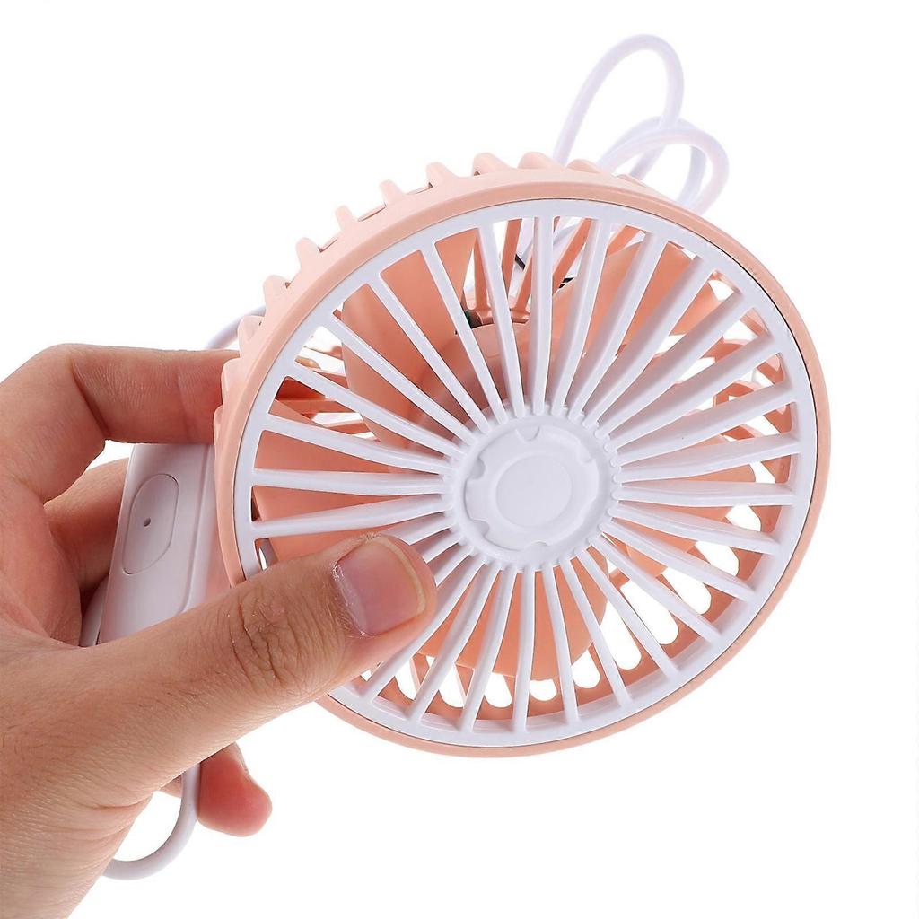 Portable Car Vent Fan for Cooling USB Powered 3 Speed Pink Design