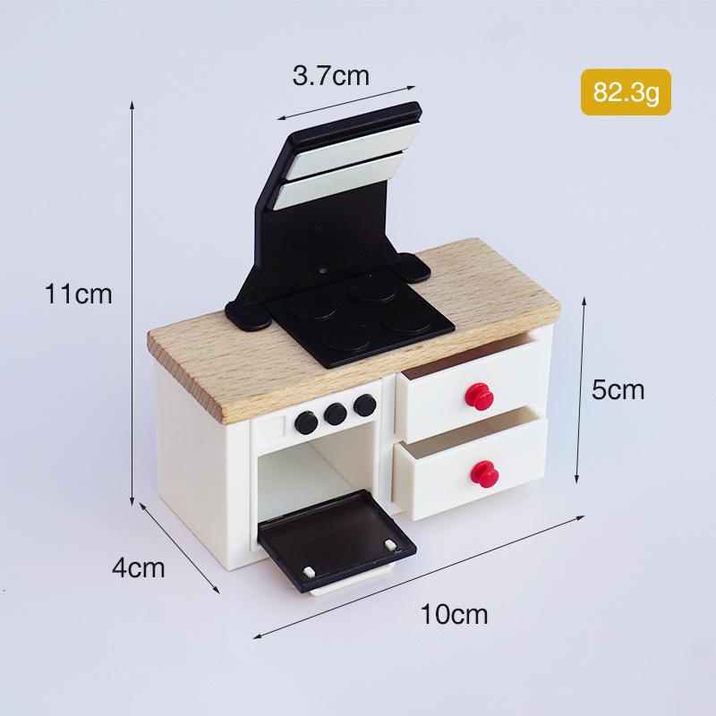 Simulation Small Furniture Doll Room Blind Box Doll Scene Ornament Play House Toy Wooden