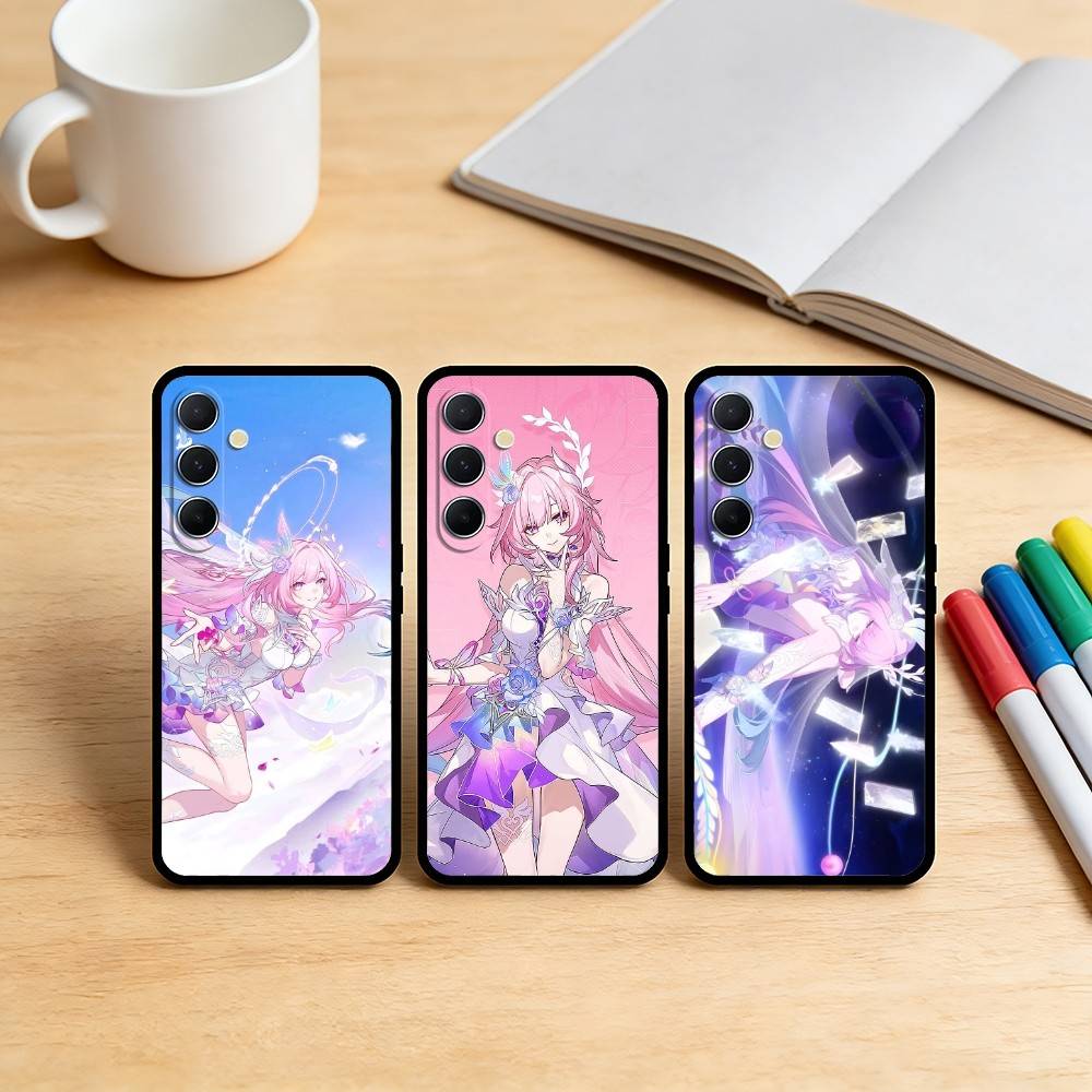 AAA Cute Girl Cyrene Phone Case For Samsung S25,S24,S21,S22,S23,S30,Ultra,S20,Plus,Fe,Note,10,9,5G Black Cover