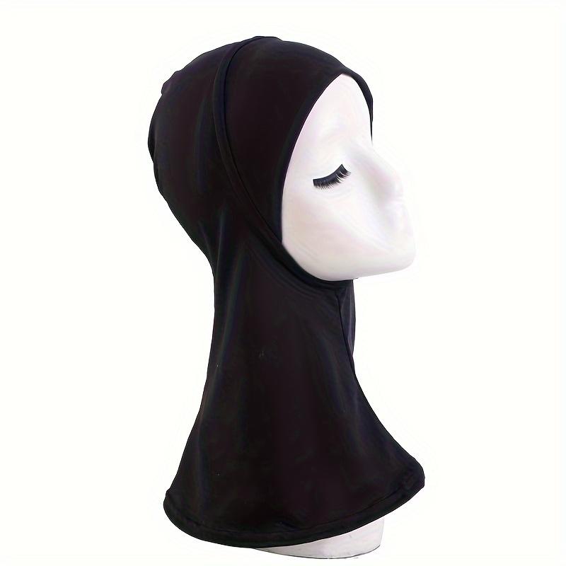 Stretchable Ethnic Long Tube Undercap Hijab Caps Breathable Headscarf Hat For Women Soft Hijab Bonnet With Full Neck Coverage