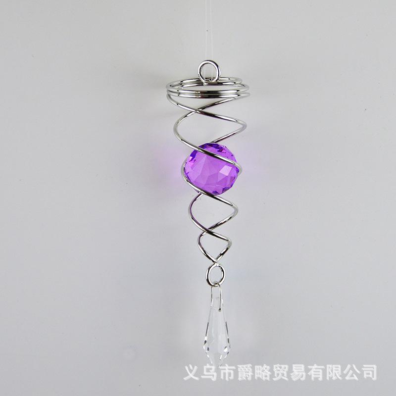 

Вращающийся хрустальный висящий спиральный хвостовой шар подвеска ветряная прялка хвосты подвесной декоративный для прялки колокольчик для сада и двора на открытом воздухе
