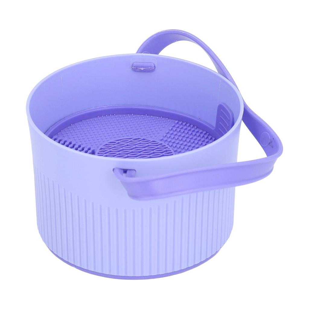 Tigela de limpeza de pincéis de maquiagem Suporte multifuncional para pincéis de cosméticos Organizador de ferramentas de limpeza para Stora