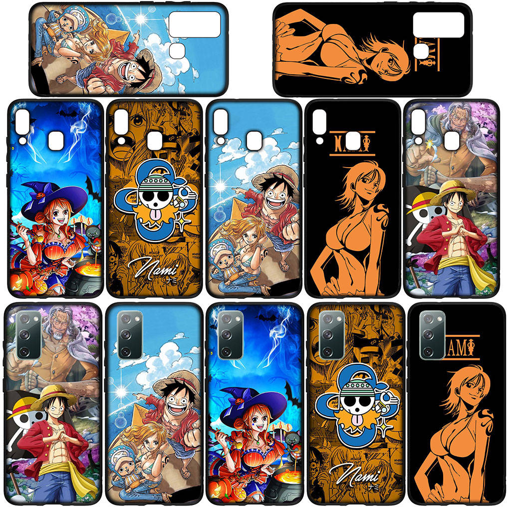 Phone Case for Samsung Galaxy S25 S24 S23 iPhone 16 15 Xiaomi Redmi Note 14 13 12 16E 11 Pro Max XR OPPO Moto Huawei Nami Poster Luffy One Piece Cover