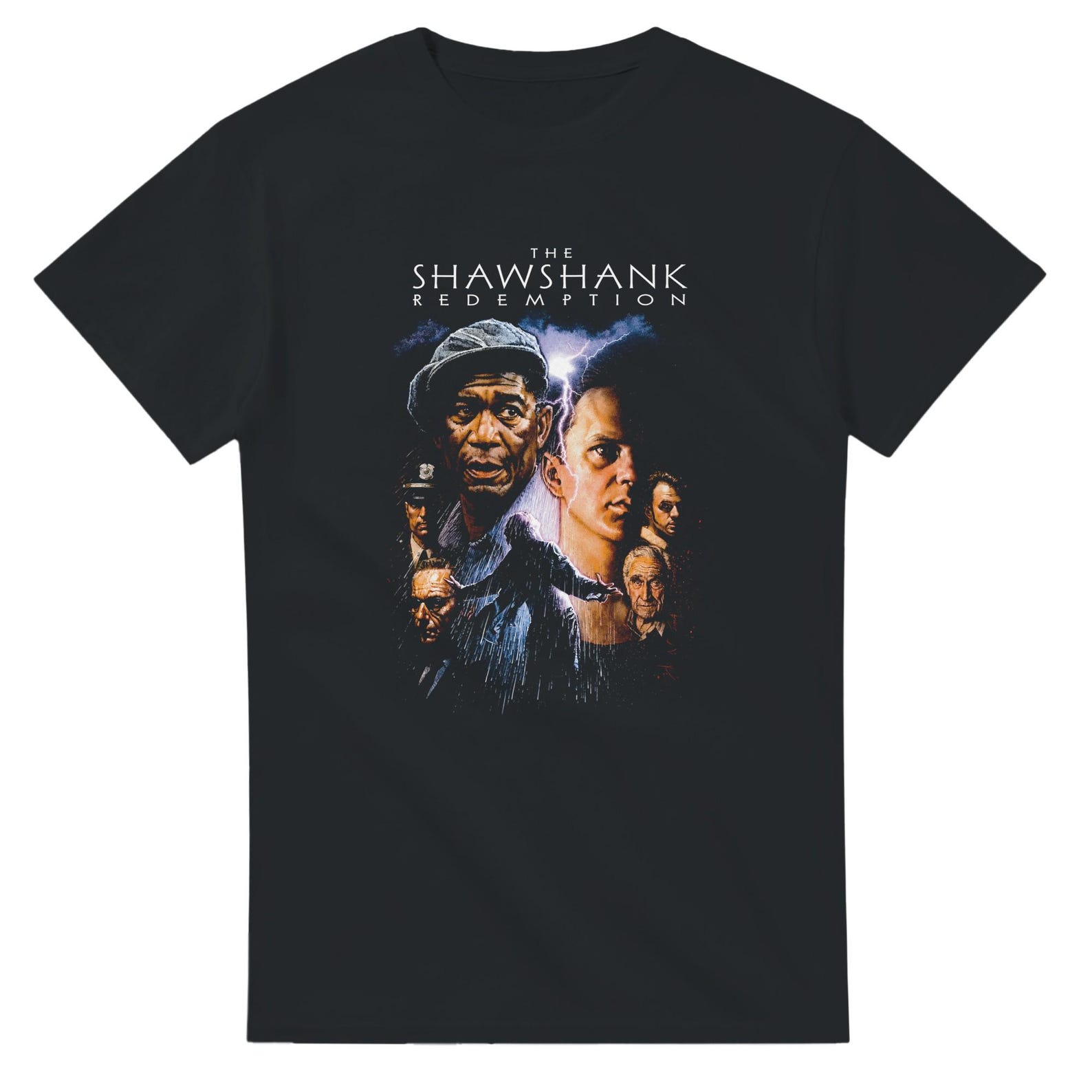 The Shawshank Redemption Halftone Heavyweight Unisex Crewneck T shirt | Gildan® 5000 M