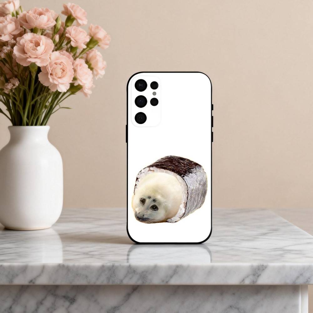 S-Seal F-Funny C-Cute Phone Case For Samsung S25,S24,S21,S22,S23,S30,Ultra,S20,Plus,Others Soft Black Case