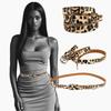 Versatile Alloy Tiger Skin and Leopard Print Belt, Sexy Unisex Belt, Fashionable and Simple Women's Alloy Pin Buckle Belt