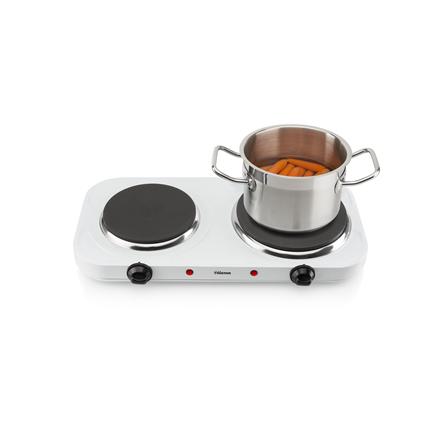 Tristar | Freestanding Tabletop | KP-6245 | Number of Burners/cooking Zones 2 | Swivel | White | Electric