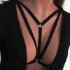 Alluring Women Bra Elastic Cage Bra Strappy Hollow Out Bra Bustier