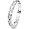 Sterling Silver Celtic Knot Eternity Ring Women's Fashion Ring Jewelry and Accessories