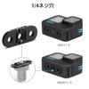 HSU Aluminum Replacement Finger Base Mount with Screw Conversion Adapter for GoPro Camera Accessory 1/4" Hole, (5-6 Screws),