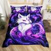 Feelyou Peacock Duvet Cover Twin Size Kids Peacock Feathers Design Floral Comforter Cover Set for Boys Girls Teens Animal Theme Bedding Set