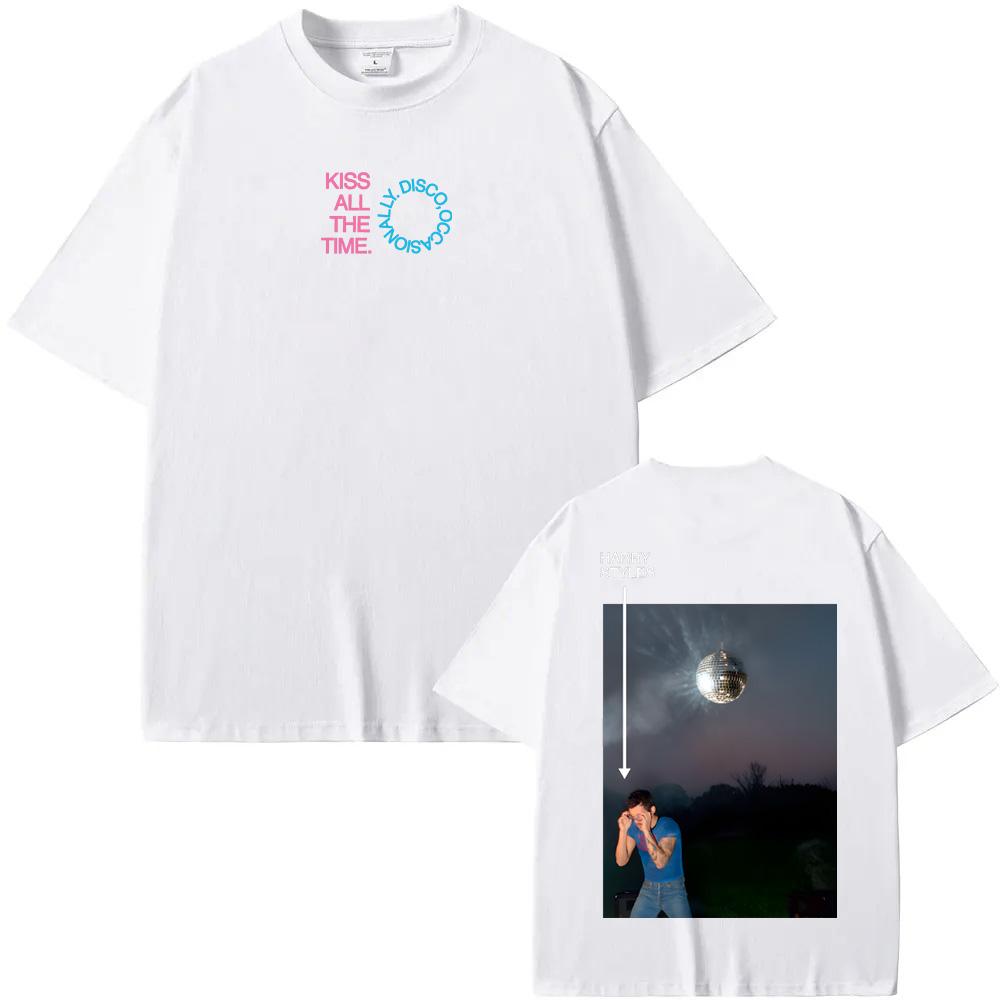 2026NEW Kiss All The Time T-shirt singer HarryStyle 100%Cotton ComfortableTEE Harajuku Casual High Quality Round Neck Soft Tees couple matching outfit
