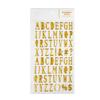 1pcs/1lot Kawaii Scrapbook Stickers  Numbers in English Junk Journal Gold Planner Stationery Sticker Planner Decorative